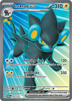 Luxray ex - 195/167 - Full Art Secret Rare