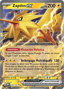 Zapdos ex - 145/165 - Ultra Rare 