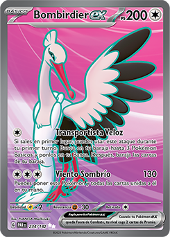 Bombirdier ex - 234/182 - Full Art Secret Rare