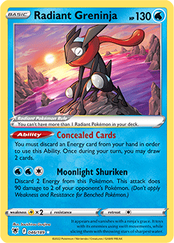 Radiant Greninja - 046/189 - Radiant Rare