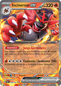 Incineroar ex - 034/162 - Ultra Rare