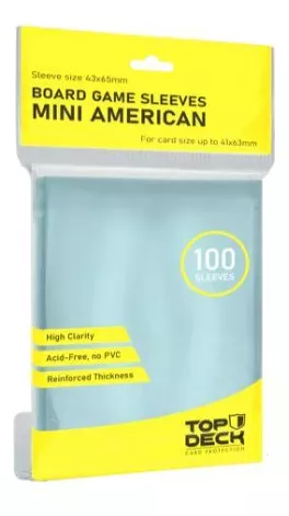 Protectores mini Americano 100 Top Deck