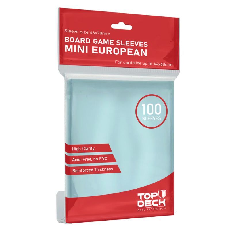 Protectores mini Europeo Transparente Top Deck 100