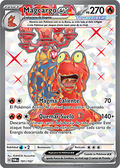 Magcargo ex - 191/167 - Full Art Secret Rare