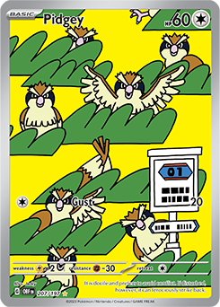 Pidgey - 207/197 - Illustration Rare