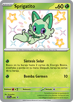 Sprigatito - SVP076 - Shiny Rare