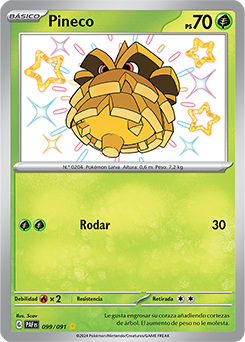 Pineco - 099/091 - Shiny Rare