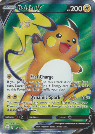 Raichu V - 158/172 - Full Art Ultra Rare