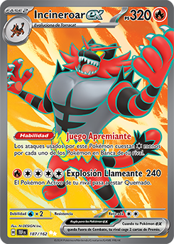 Incineroar ex - 187/162 - Full Art Secret Rare