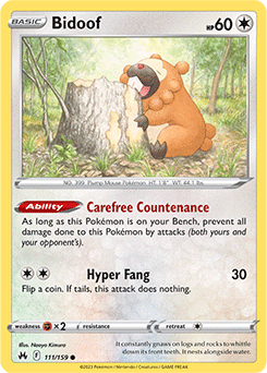 Bidoof - 111/159 - Common 