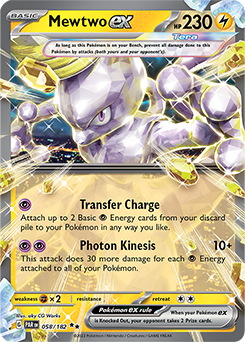 Mewtwo ex - 058/182 - Ultra Rare